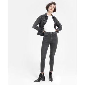 Everlane Black High Rise Denim Skinny Jeans Size 24 Regular